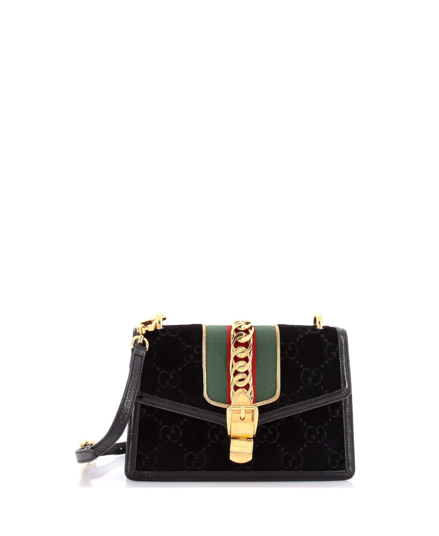 Small Sylvie Shoulder Bag GG Velvet