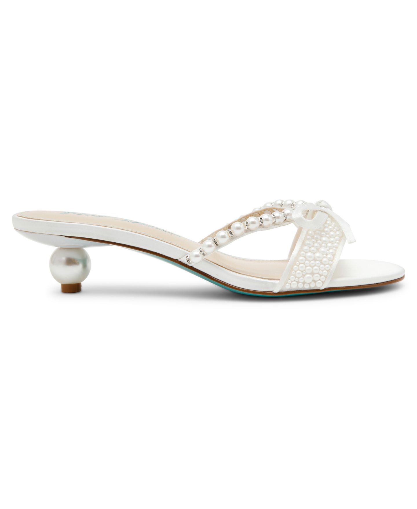 Женские сандалии Betsey Johnson Mandy Slip-On Evening, цвет: Жемчужный — фото 2