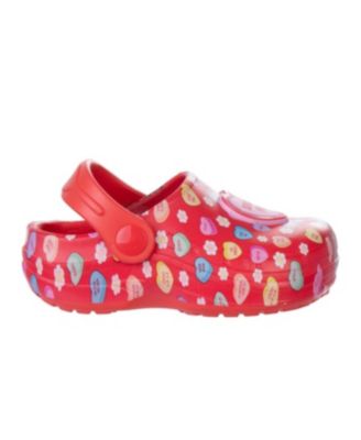 Little Girls Conversation Hearts Clogs