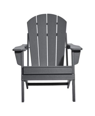 Plastic Adirondack Chair Set of 2, All-Weather Folding Dining Chair