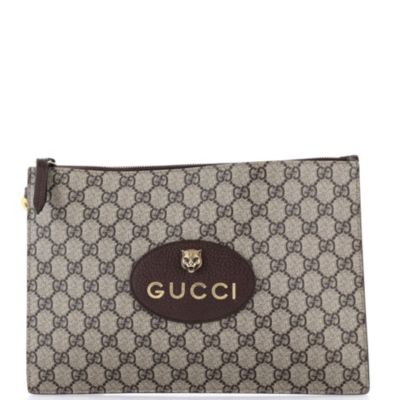 Neo Vintage Wristlet Pouch GG Coated Canvas