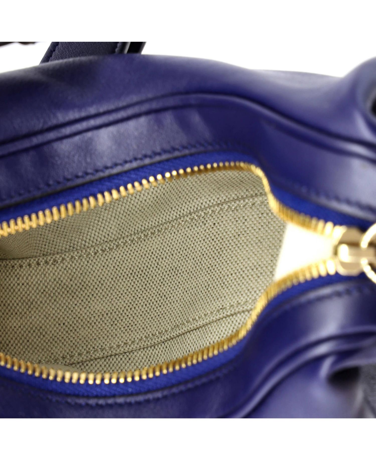 Small Attache Shoulder Bag Leather