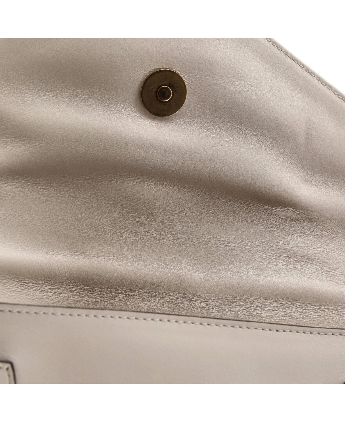 Pre-Owned Gucci Mini Broadway Pearly Bee Shoulder Bag Embellished Leather