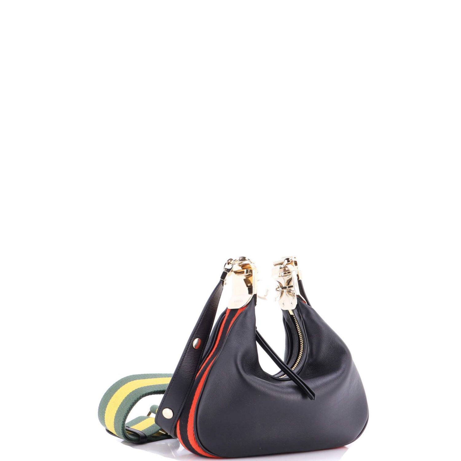 Small Attache Shoulder Bag Leather