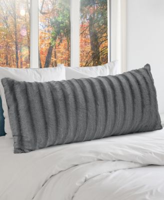 Textured Long Decorative Pillow, 18" x 40"