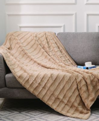 Textured Decorative Throw, 108" x 88"