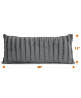 Textured Long Decorative Pillow, 18" x 40"