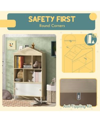 Kids Bookshelf and Toy Storage for Playroom, Children's Room