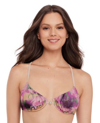 Women's X-Back Demi Underwire Bikini Top