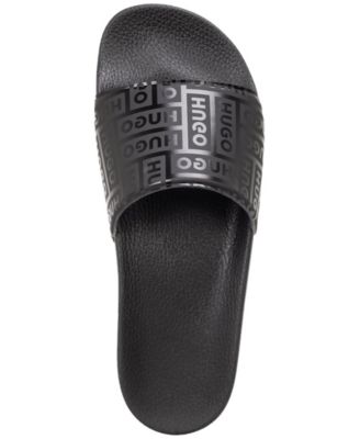 Men's Monogram Logo Slip-on Slides