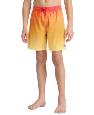 Hurley Big Boys First Light Pull On Swim Shorts - Orange/yellow