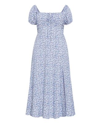 Women's Abbie Short Sleeve Floral Print Maxi Dress
