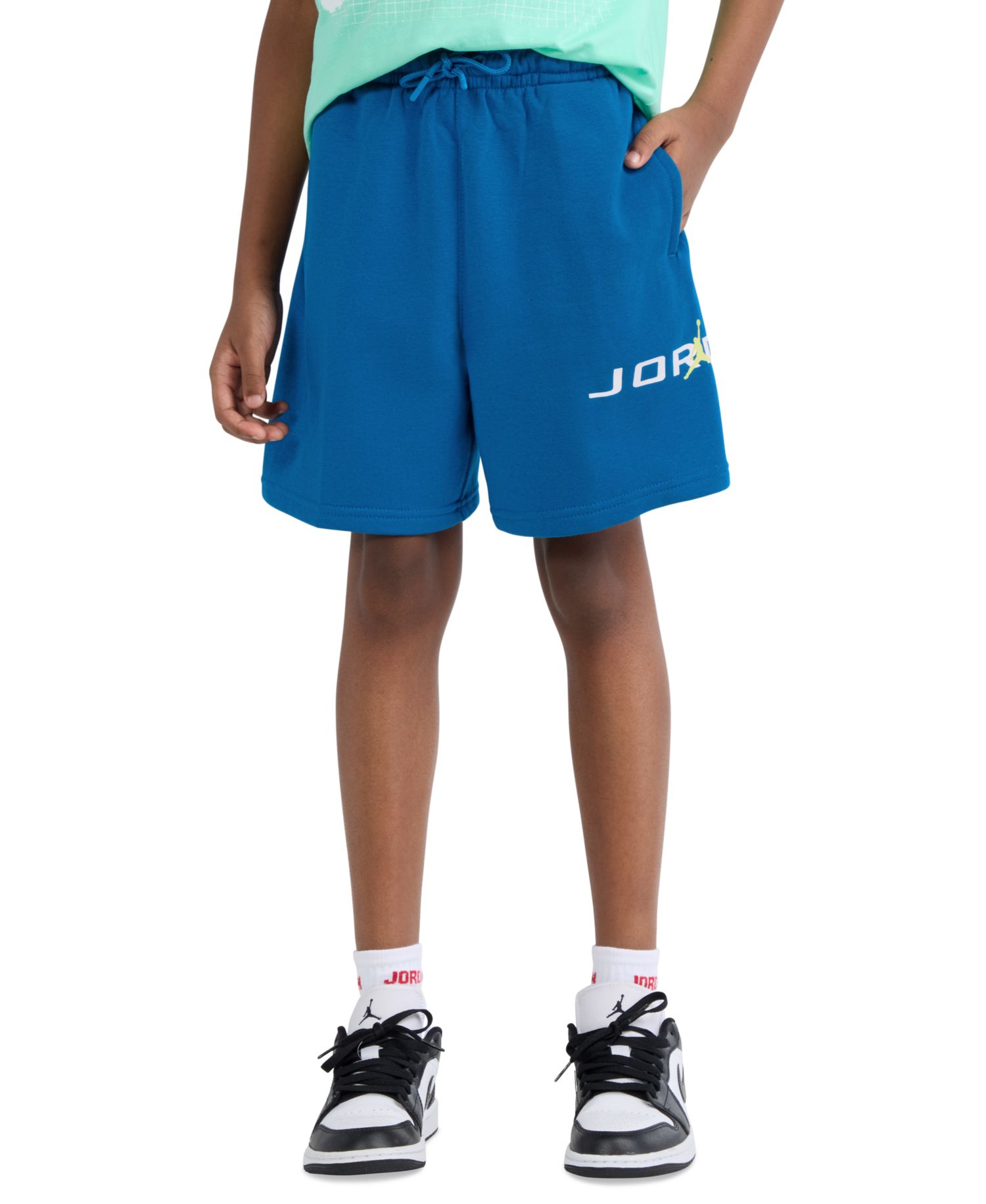 Boys' 8-18 Baseline Elastic Waist Fleece Shorts