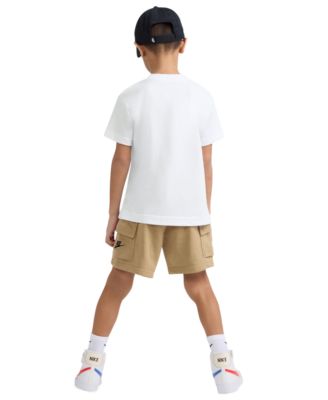 Boys' 2T-4T Pocket T-Shirt and French Terry Shorts, 2-Piece Set