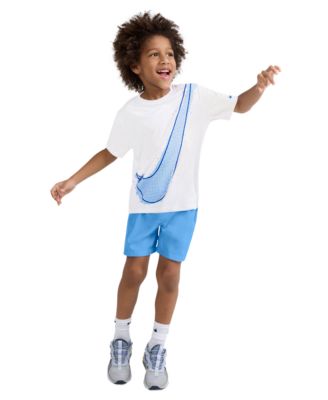 Boys' 4-7 Dri-FIT Crewneck T-Shirt and Woven Shorts, 2-Piece Set