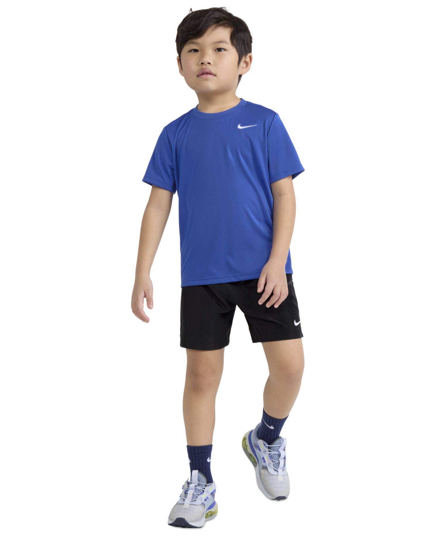 Boys' 2T-7 Dri-FIT Crewneck T-Shirt and Woven Shorts, 2-Piece Set