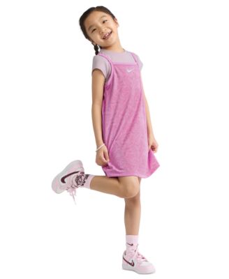 Girls' 4-6X Move with Nature Short-Sleeve T-Shirt and Dress, 2-Piece Set