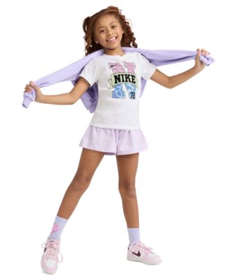 Girls' 4-6X Lace It Up Ringlet Crewneck T-Shirt