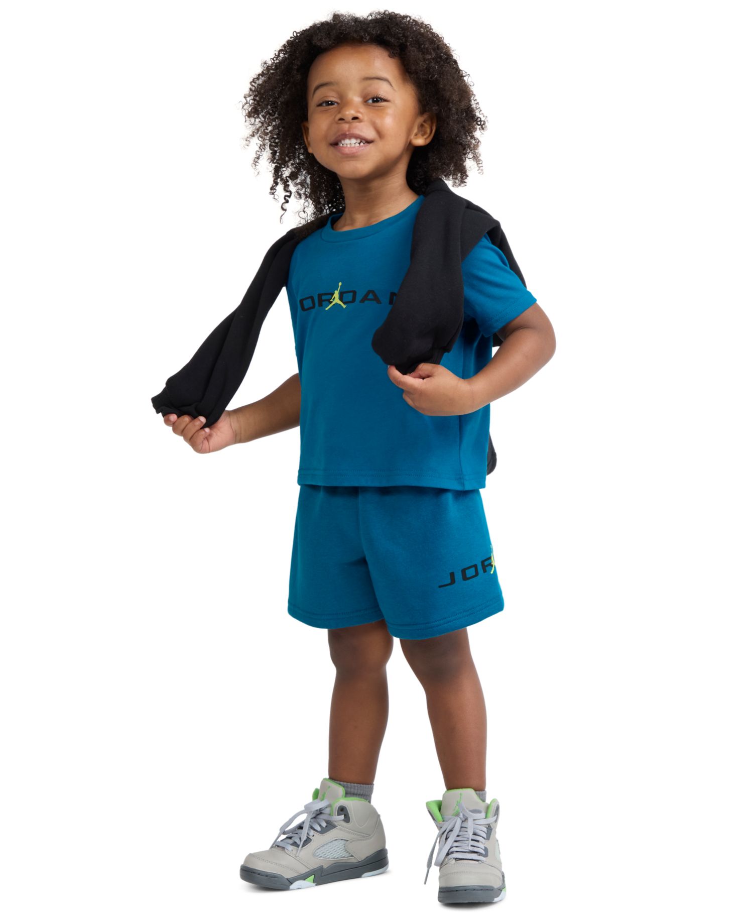 Boys' 2T-7 Stretch T-Shirt and Shorts, 2-Piece Set