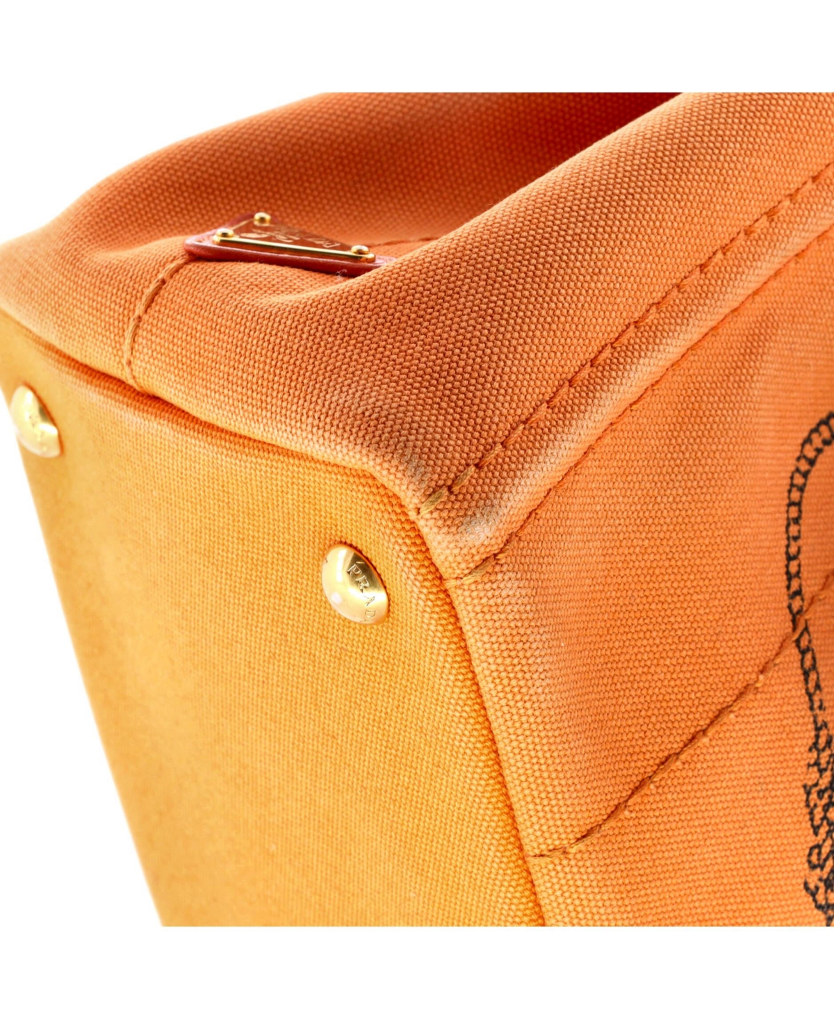 Pre-Owned Prada Mini Canapa Convertible Tote Canvas