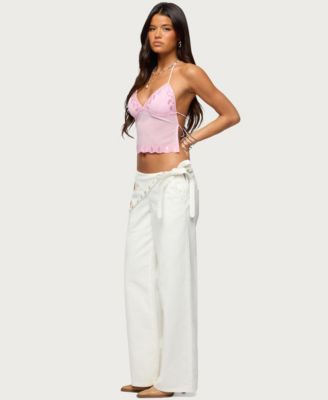 Women's Allise Backless Sequin Halter Top