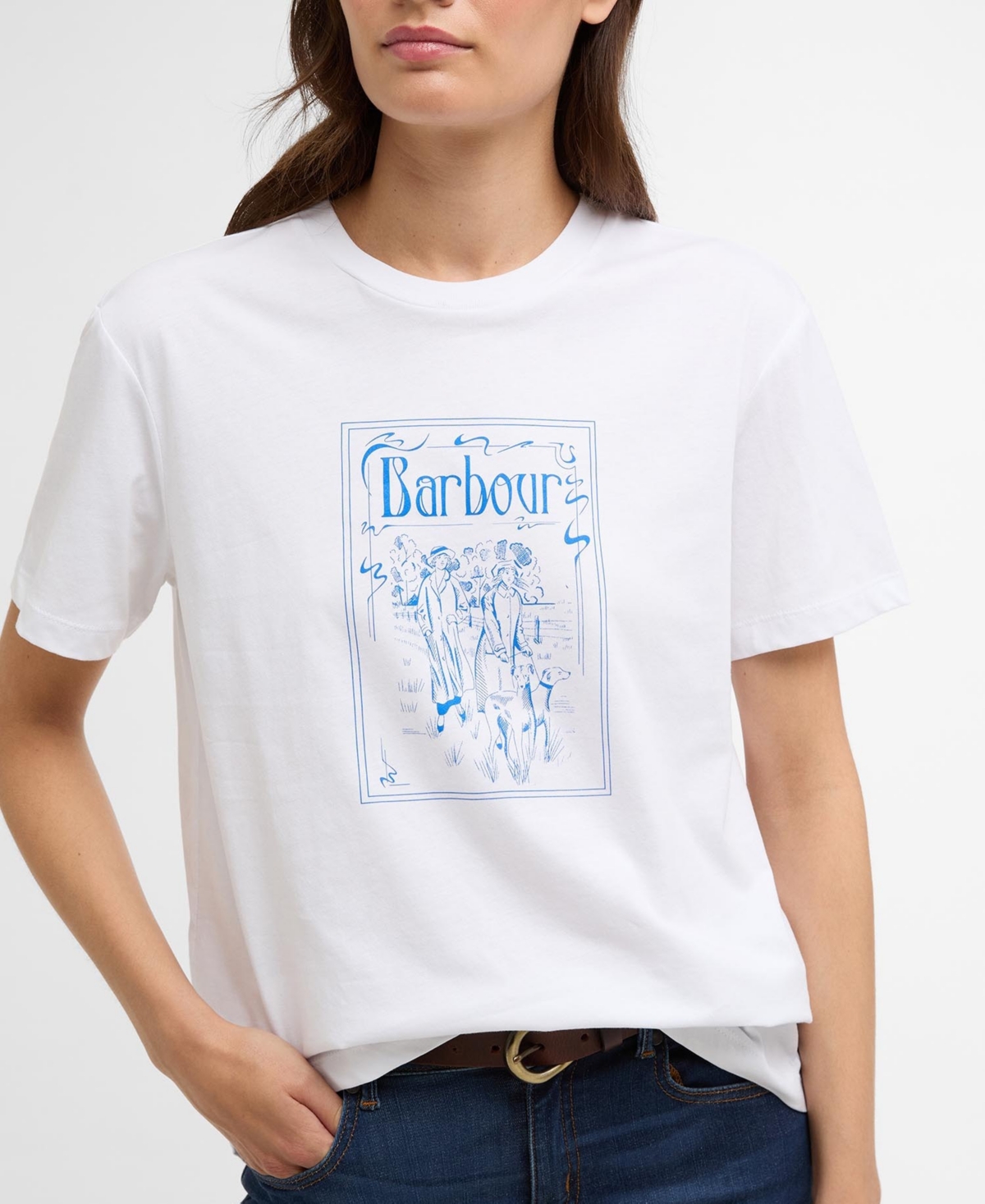 Barbour Women's Hambleton Crewneck Cotton T-Shirt
