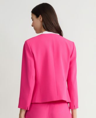 Women's Patch Pocket Open-Front Jacket