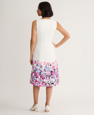 Women's Sleeveless Floral Midi Dress