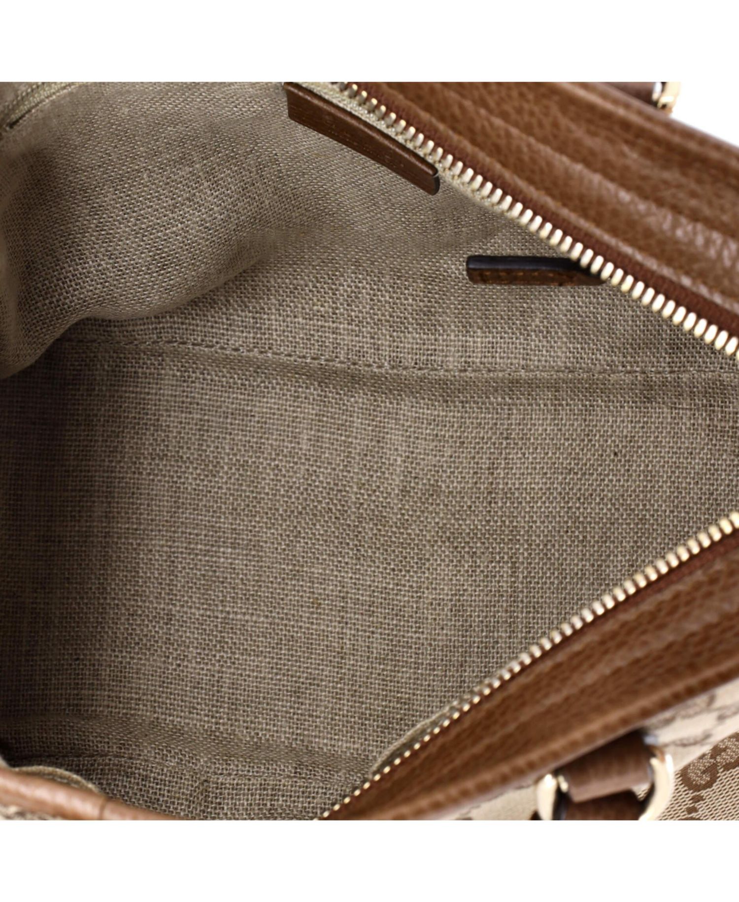 Small Bree Convertible Tote GG Canvas with Leather
