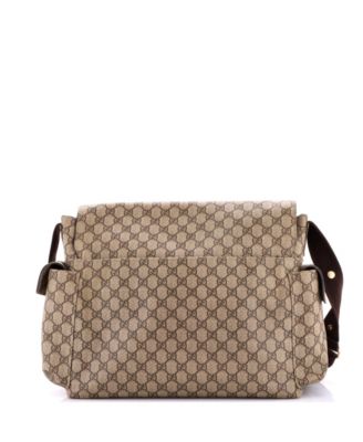 Diaper Bag GG Coated Canvas