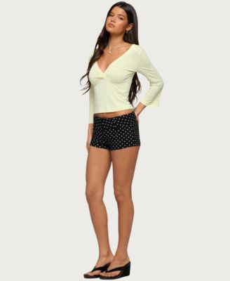 Women's Mar V Neck Quarter Sleeve Top