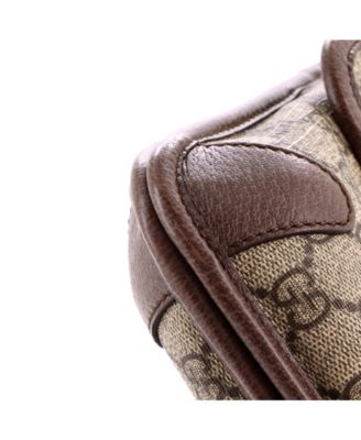 Small Neo Vintage Flap Messenger GG Coated Canvas