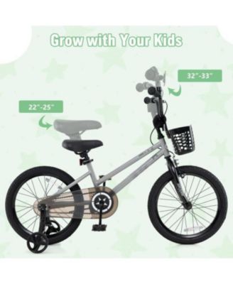  Kids Bike Adjustable with Transparent Chain Cover