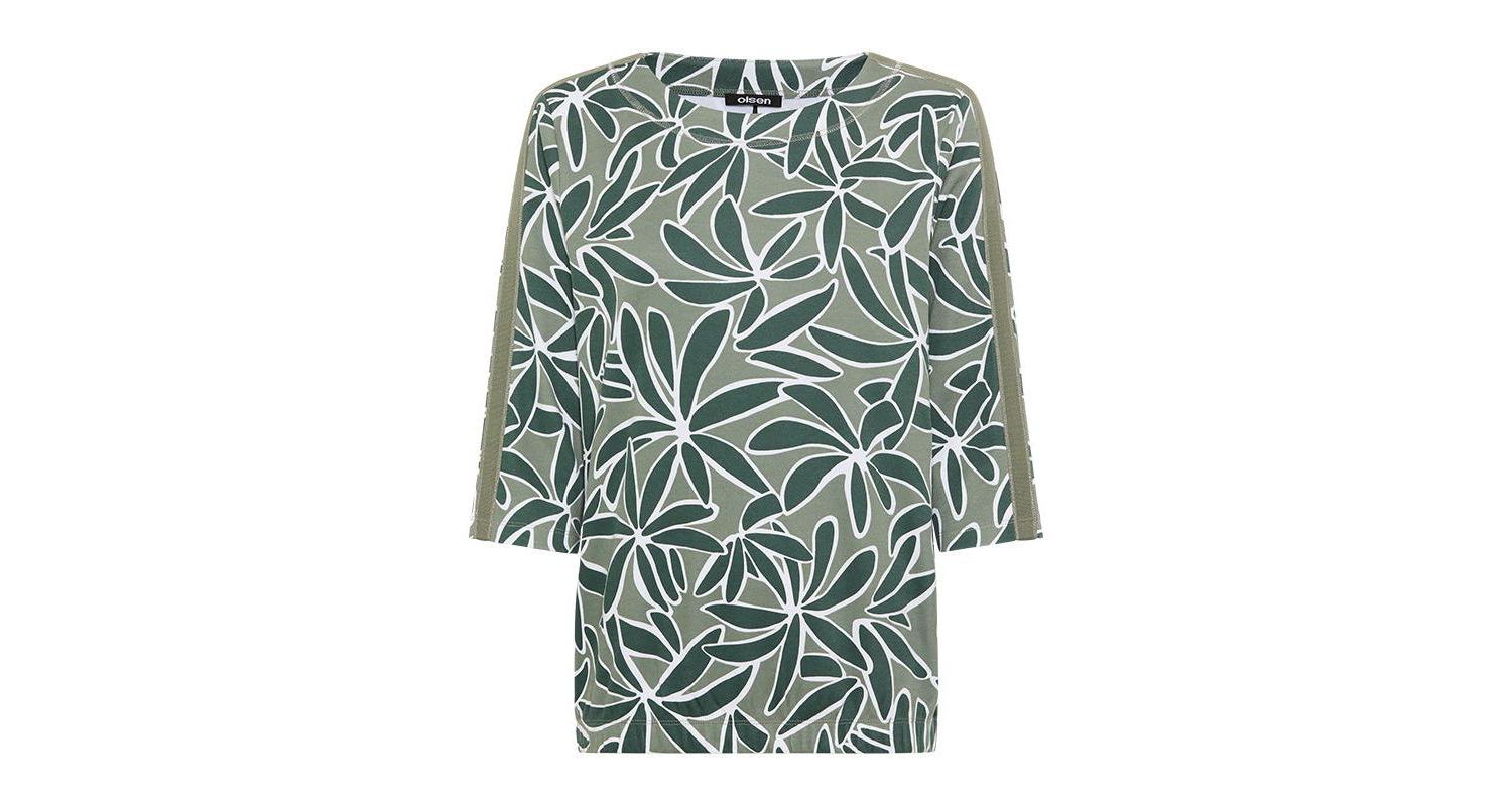 Women's Palm Design Jersey Top