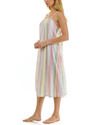 Women's Sleeveless Square Neck Midi Sleep Chemise