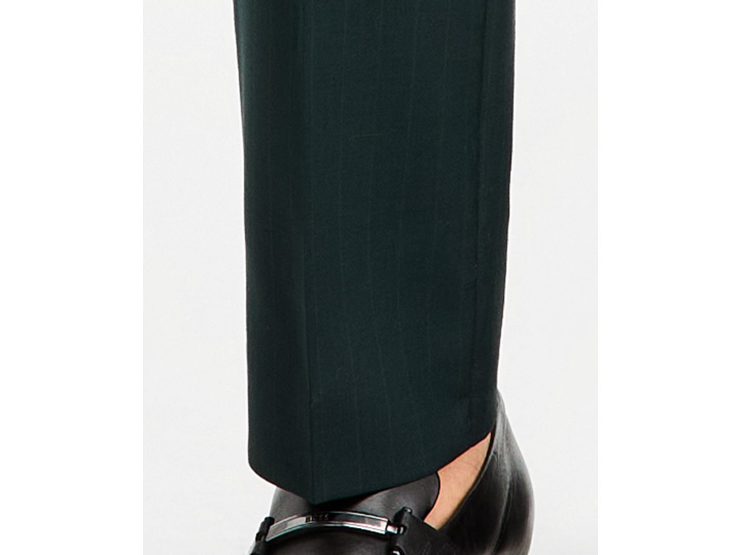 Мужские брюки Hugo Boss Modern-Fit Pinstripe Suit, цвет: Средний зелёный — фото 3
