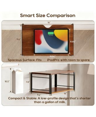 Floating Nightstand Wall Mounted Wood Shelf Bedroom Bathroom Kitchen Office Storage