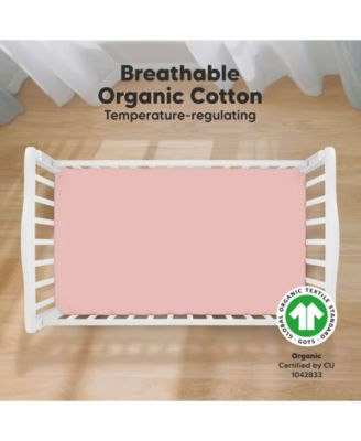 2pk Soothe Fitted Crib Sheets Neutral, Baby Crib Sheets, Fits Standard Nursery Baby Mattress