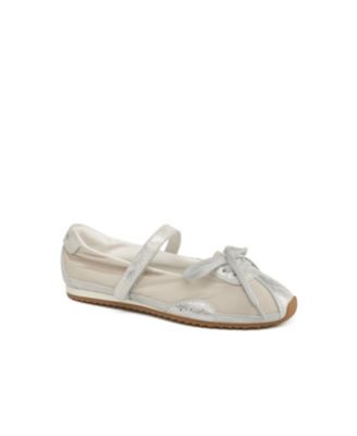 Women's Pavia Nylon and Suede Mary Jane Sneaker