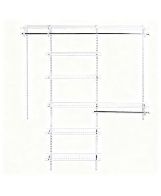 Closet Organizer Kit 3-6 Ft Adjustable Metal Wire Shelving Expandable System