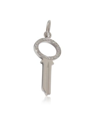 Tiffany & Co. Modern Mini Key Pendant in 18k Gold 0.05 CTW