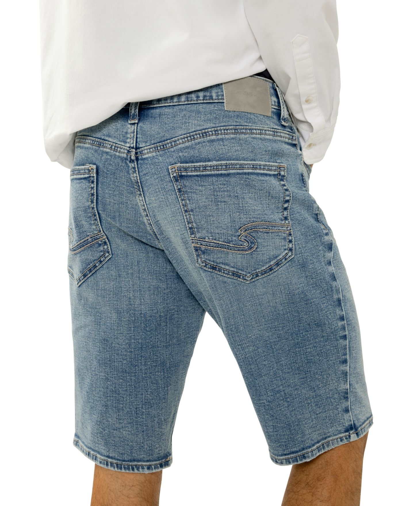 Мужские шорты Silver Jeans Co. Zac Relaxed Fit, цвет: Split — фото 3