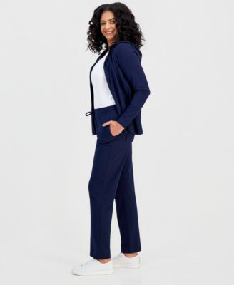 Women's Mid-Rise Drawstring-Waist Sweatpants