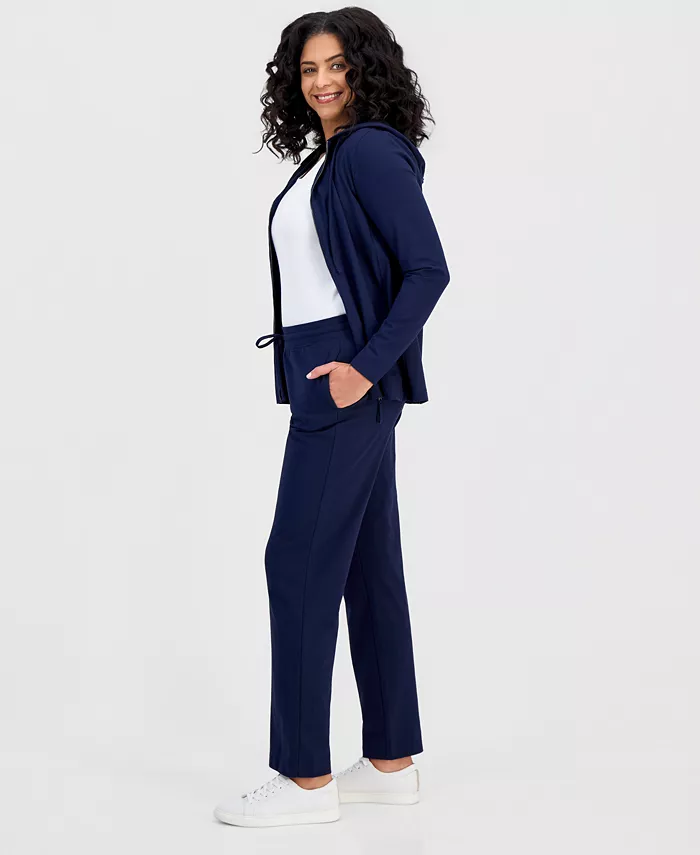Women's Mid Rise Drawstring-Waist Sweatpants - thumbnail 2