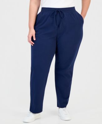 Plus Size Knit Pull-On Pants