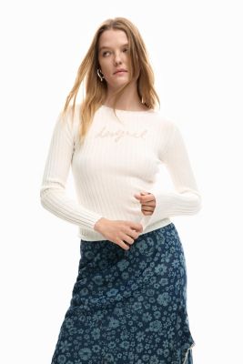 Women's Ribbed T-shirt logo