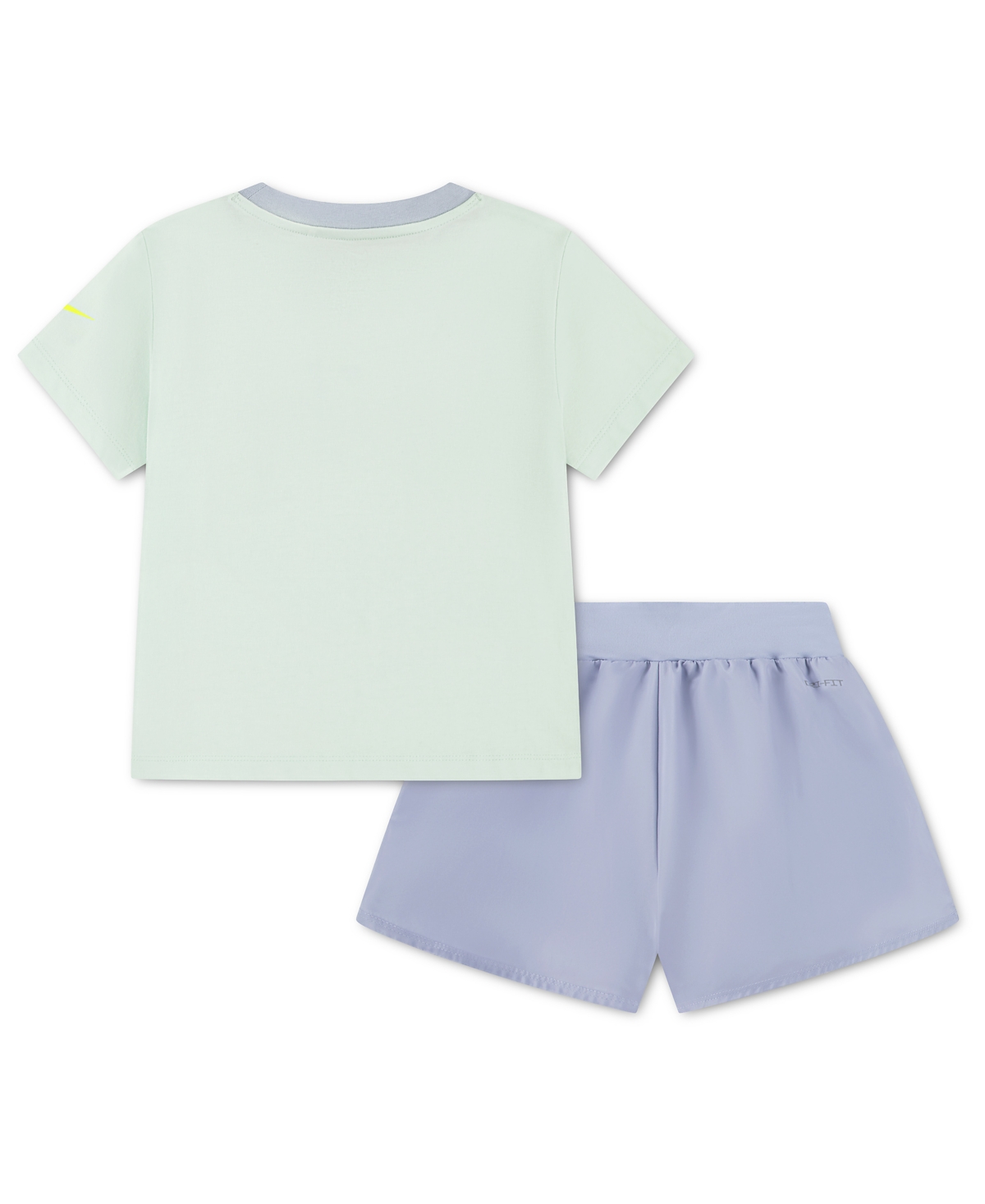 Nike Girls' 4-6X Crewneck T-Shirt and Crossover Shorts, 2-Piece Set
