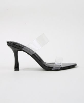 Women's Calia Clear Strap Heeled Slides