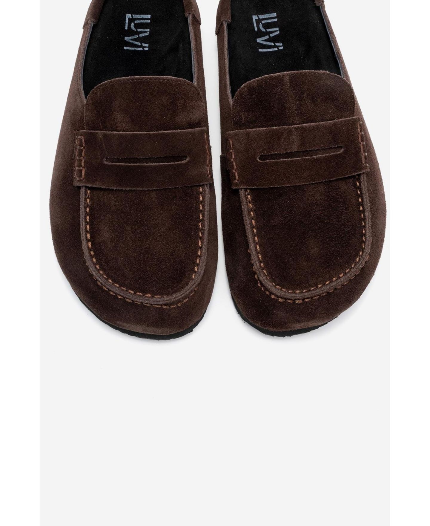 Женские тапочки Forever & Always Shoes Women Priva Leather Slip-On Slipper, цвет: Коричневый замшевый — фото 6