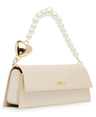 Cultivated Pearl Strap Small Shoulder Handbag